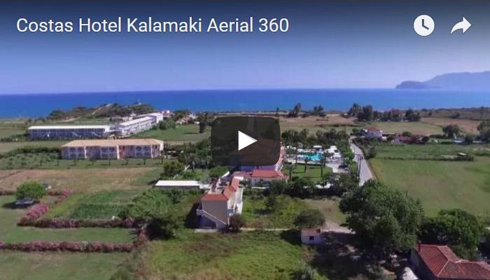 Costas Hotel Kalamaki Aerial 360 Video